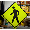 Pedestrian Crossing - Solar Flashing LED Pedestrian Crossing Sign - U.S. Signs and Safety - 1