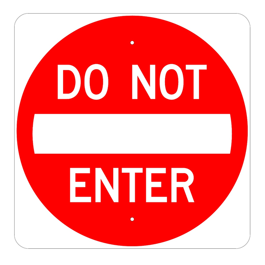 Do Not Enter Sign - U.S. Signs and Safety