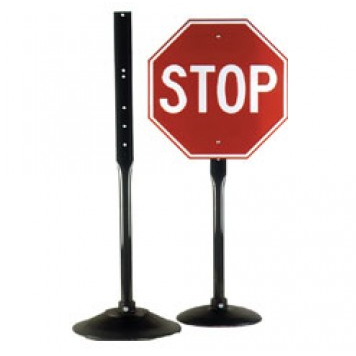 Cast Iron Pedestal Base and Post - U.S. Signs and Safety - 1