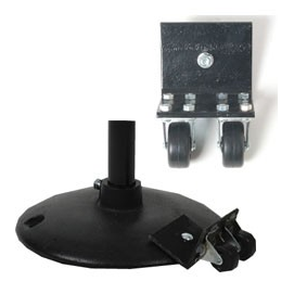 Cast Iron Pedestal Base - Wheels - U.S. Signs and Safety