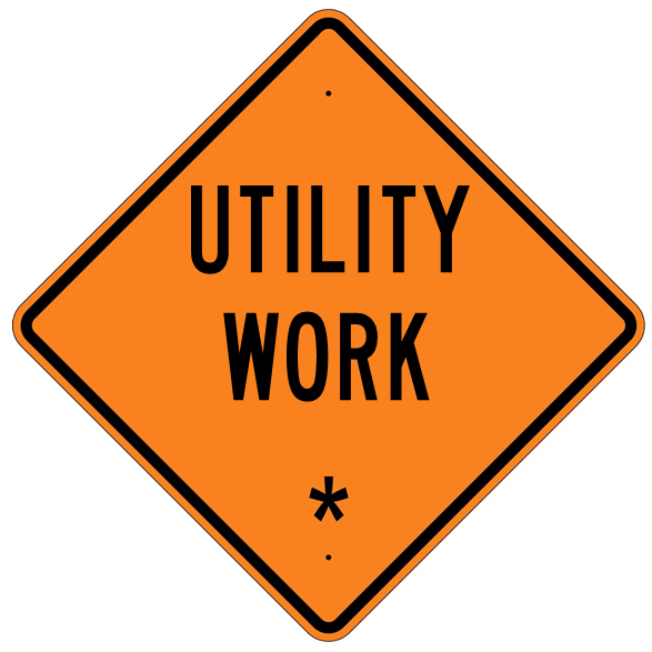 Utility Work * Roll Up Sign - U.S. Signs and Safety - 1