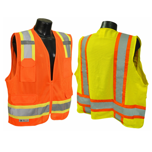 Class II Refl. Vest Mesh With Silver - U.S. Signs and Safety - 1