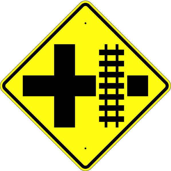 Railroad Crossing Intersection Symbol Sign - U.S. Signs and Safety