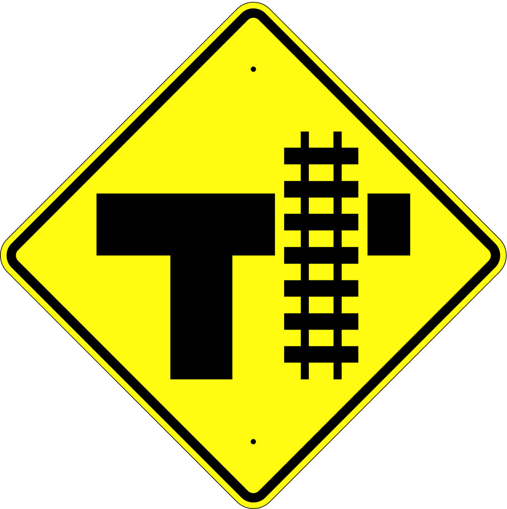 Railroad Crossing Intersection Symbol Sign - U.S. Signs and Safety