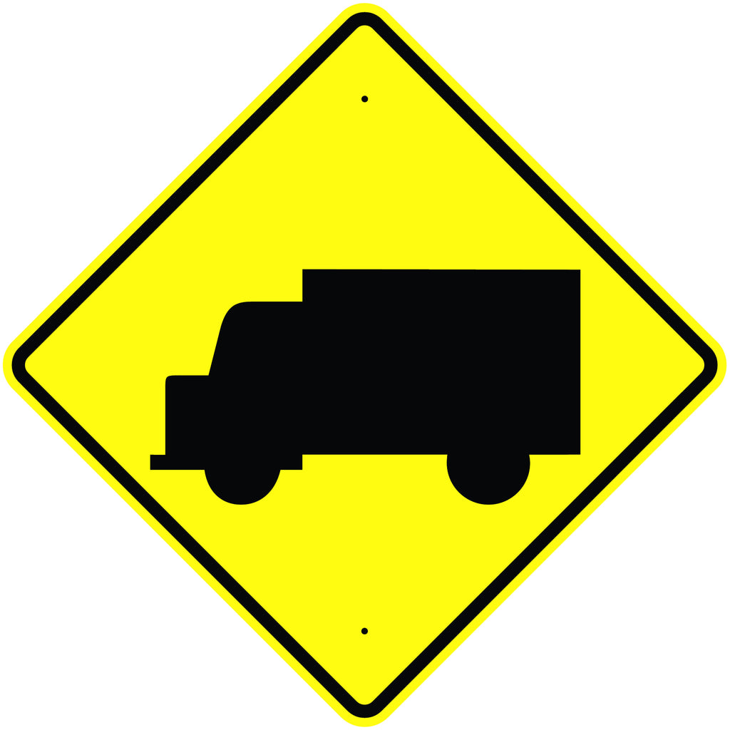 Truck Crossing Symbol Sign  MUTCD W11-10S - U.S. Signs and Safety