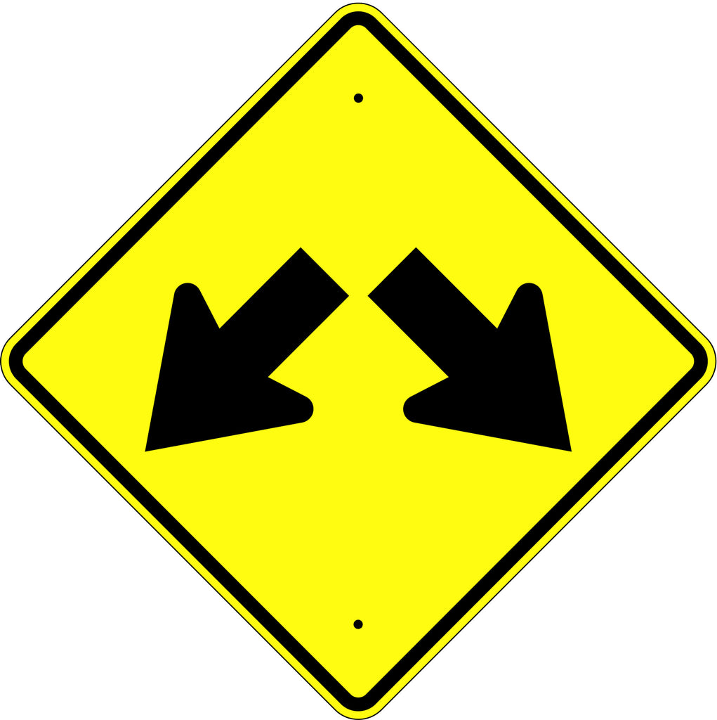Double Arrow Symbol Sign - U.S. Signs and Safety