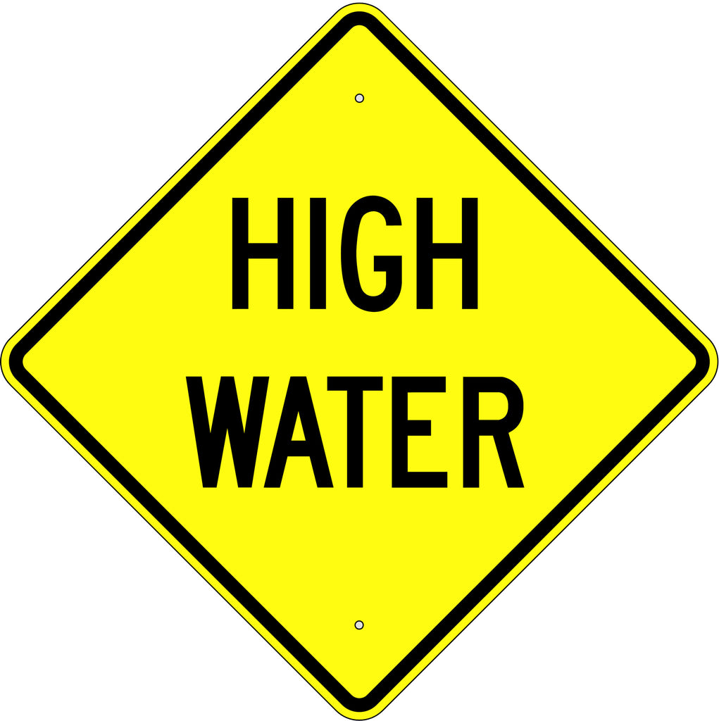 High Water Sign - U.S. Signs and Safety