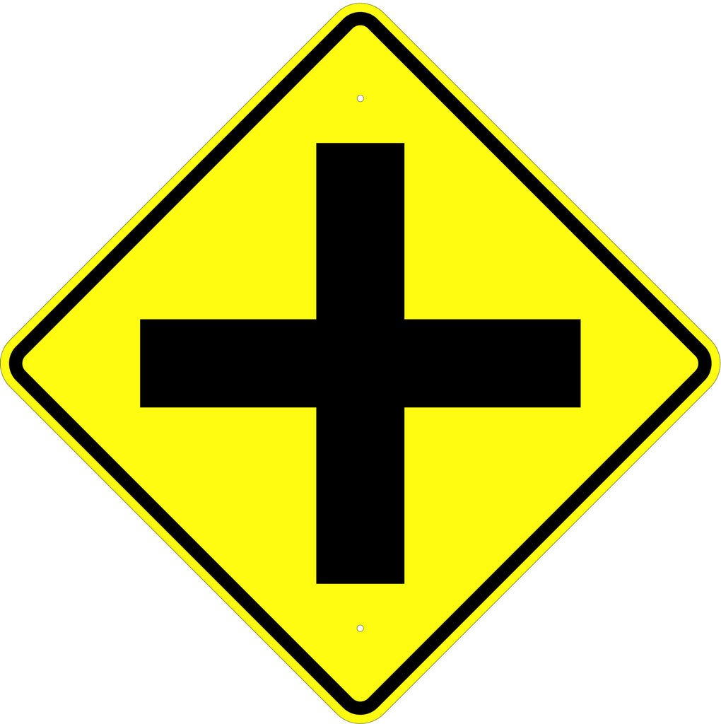 Crossroad Symbol Sign – U.S. Signs and Safety