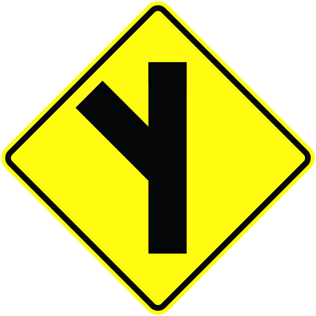 Side Road Oblique Sign - U.S. Signs and Safety - 1