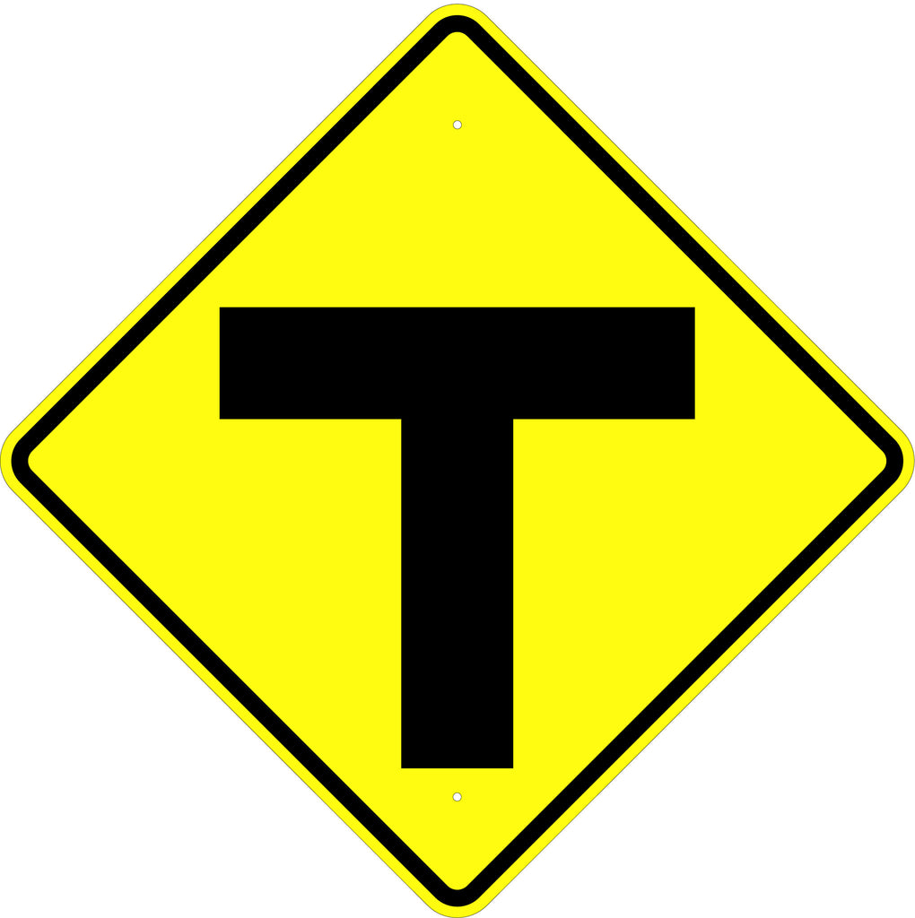 T Intersection Symbol Sign - U.S. Signs and Safety