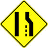 Pavement Width Transition Symbol Sign - U.S. Signs and Safety - 1