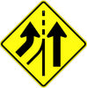 Added Lane Symbol Sign - U.S. Signs and Safety - 1