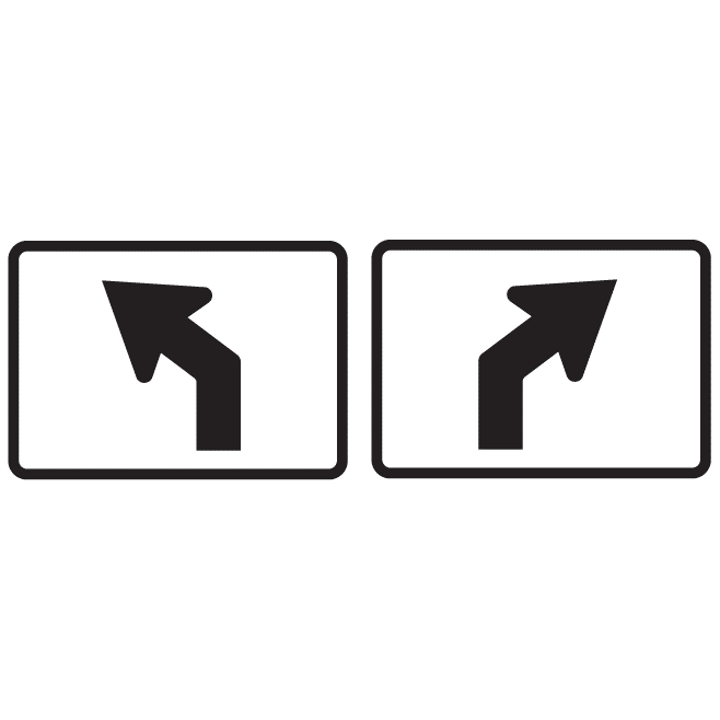 Bent Diagonal Route Marker Sign - U.S. Signs and Safety - 1