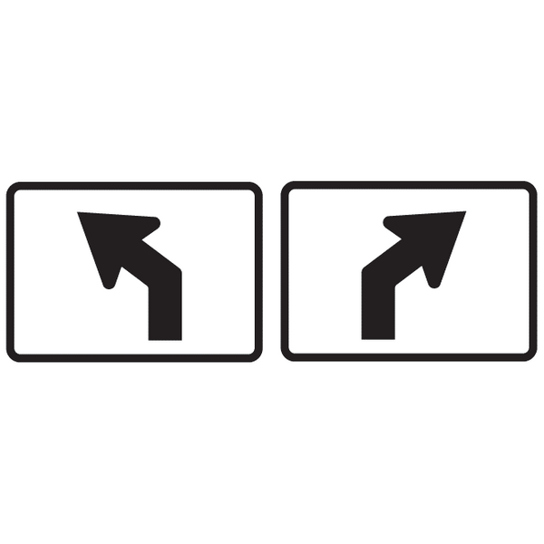 Bent Diagonal Route Marker Sign - U.S. Signs and Safety - 1