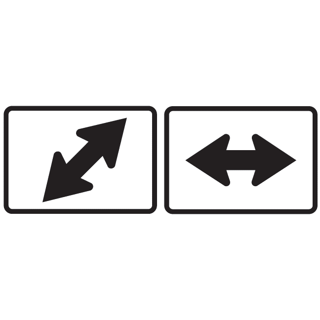 Double Arrow Route Marker Sign - U.S. Signs and Safety - 1