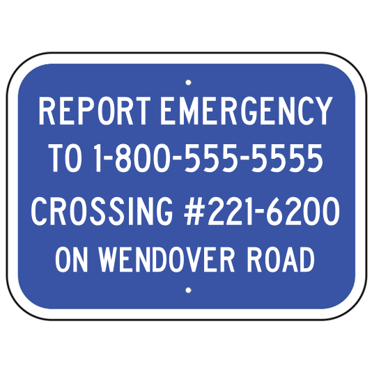 Emergency Notification Sign – U.S. Signs and Safety