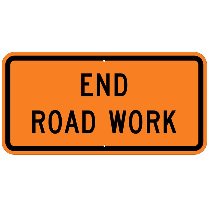 End Road Work Sign - U.S. Signs and Safety