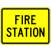 Fire Station Text Sign - U.S. Signs and Safety - 1