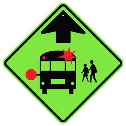 School Bus Stop Ahead Sign - U.S. Signs and Safety