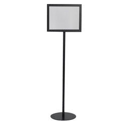Indoor Pedestal Base, Black Metal - U.S. Signs and Safety