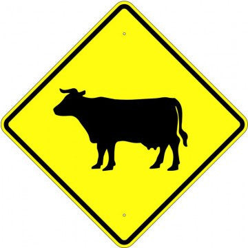 Cattle Crossing Symbol Sign - U.S. Signs and Safety