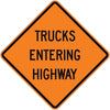 Trucks Entering Highway Roll Up Sign - U.S. Signs and Safety - 1