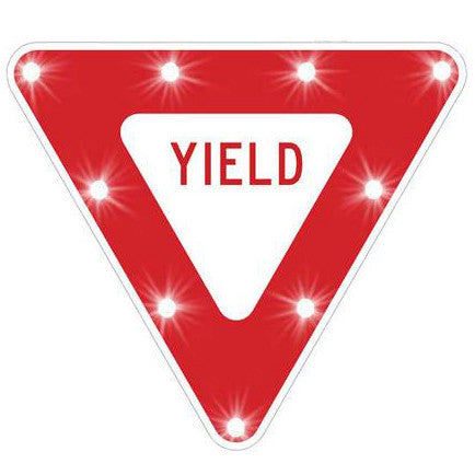 Yield - Solar Flashing LED Yield Sign - U.S. Signs and Safety